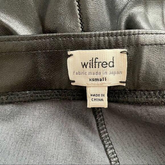 ARITZIA WILFRED L Rebelle Vegan Leather Leggings az XS - Picture 9 of 10